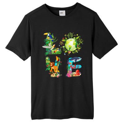 Love World Earth Day 2024 Planet Environmental Animal Tall Fusion ChromaSoft Performance T-Shirt