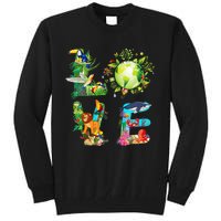 Love World Earth Day 2024 Planet Environmental Animal Tall Sweatshirt