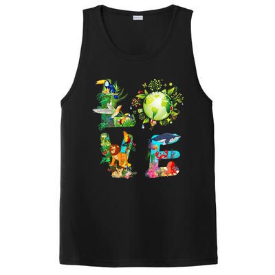 Love World Earth Day 2024 Planet Environmental Animal PosiCharge Competitor Tank