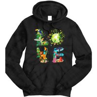 Love World Earth Day 2024 Planet Environmental Animal Tie Dye Hoodie