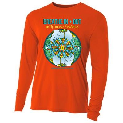 Lucky White Elephant Love Dala Loving Kindness Meditation Gift Cooling Performance Long Sleeve Crew