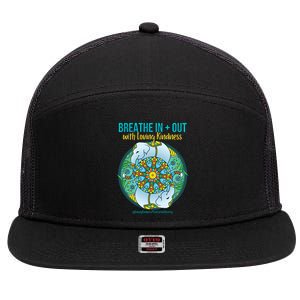 Lucky White Elephant Love Dala Loving Kindness Meditation Gift 7 Panel Mesh Trucker Snapback Hat