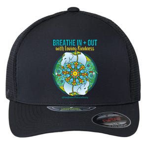 Lucky White Elephant Love Dala Loving Kindness Meditation Gift Flexfit Unipanel Trucker Cap