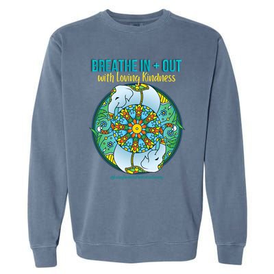 Lucky White Elephant Love Dala Loving Kindness Meditation Gift Garment-Dyed Sweatshirt