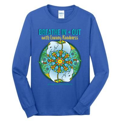 Lucky White Elephant Love Dala Loving Kindness Meditation Gift Tall Long Sleeve T-Shirt