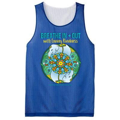 Lucky White Elephant Love Dala Loving Kindness Meditation Gift Mesh Reversible Basketball Jersey Tank