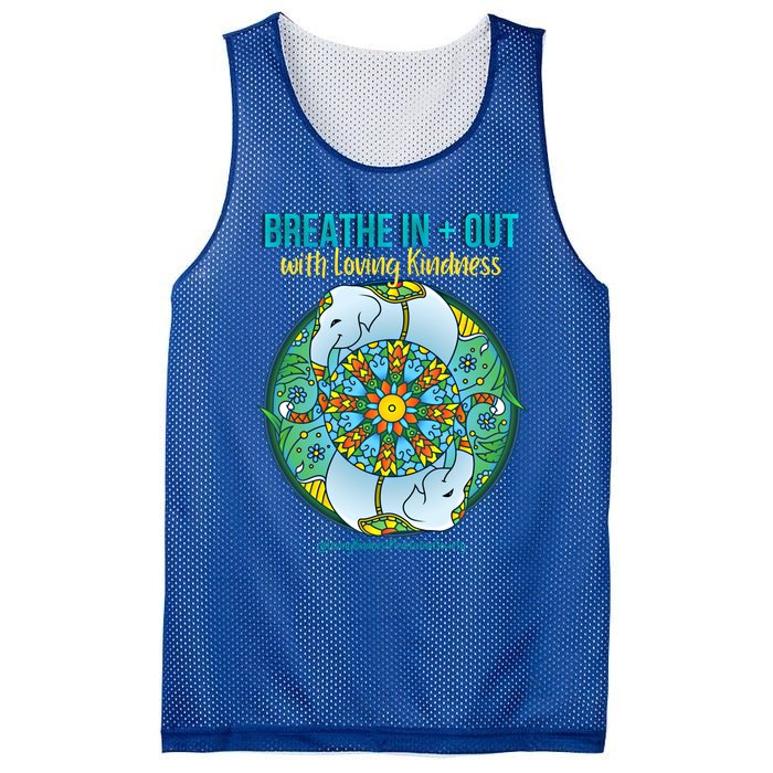 Lucky White Elephant Love Dala Loving Kindness Meditation Gift Mesh Reversible Basketball Jersey Tank