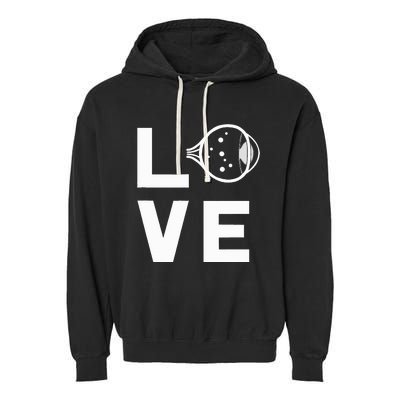 Love With Eye Cool Ophthalmology Ophthalmologist Garment-Dyed Fleece Hoodie