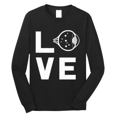 Love With Eye Cool Ophthalmology Ophthalmologist Long Sleeve Shirt