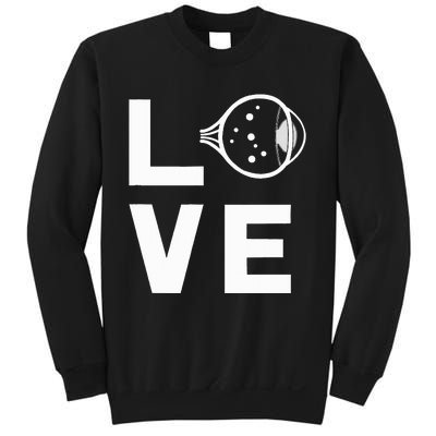 Love With Eye Cool Ophthalmology Ophthalmologist Sweatshirt