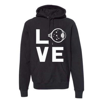 Love With Eye Cool Ophthalmology Ophthalmologist Premium Hoodie