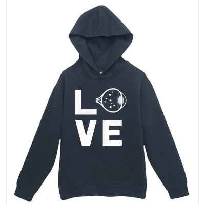 Love With Eye Cool Ophthalmology Ophthalmologist Urban Pullover Hoodie