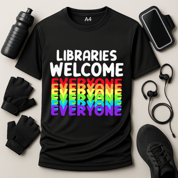 Libraries Welcome Everyone Equality Pride Performance Shirt