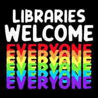 Libraries Welcome Everyone Equality Pride 16 in Basic Backpack