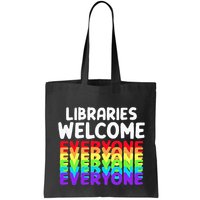 Libraries Welcome Everyone Equality Pride Bag