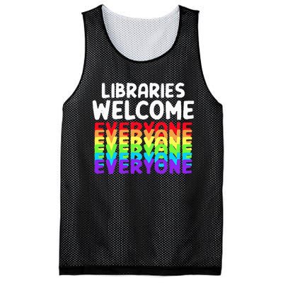 Libraries Welcome Everyone Equality Pride Mesh Reversible Basketball Jersey Tank