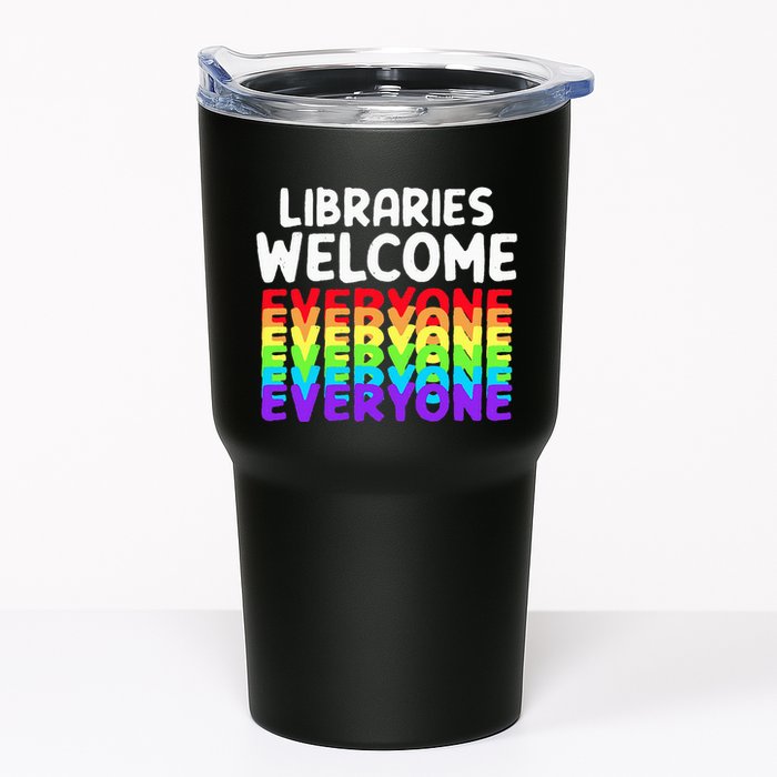 Libraries Welcome Everyone Equality Pride Tumbler