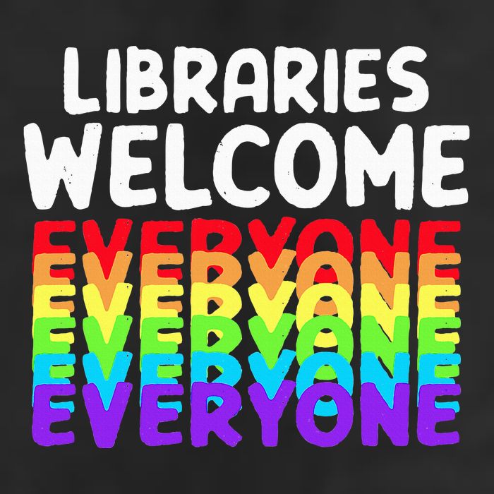 Libraries Welcome Everyone Equality Pride 25L Jumbo Tote