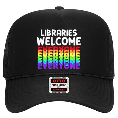 Libraries Welcome Everyone Equality Pride Trucker Hat