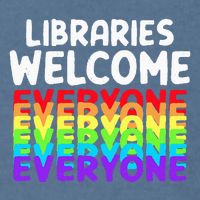 Libraries Welcome Everyone Equality Pride Garment-Dyed Sweatshirt