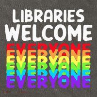 Libraries Welcome Everyone Equality Pride Cotton Canvas Backpack