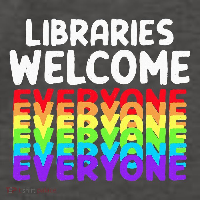 Libraries Welcome Everyone Equality Pride Vector Backpack