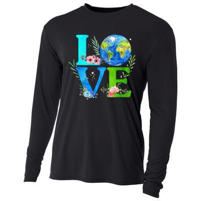 Love World Earth Day 2024 Environmental Cooling Performance Long Sleeve Crew