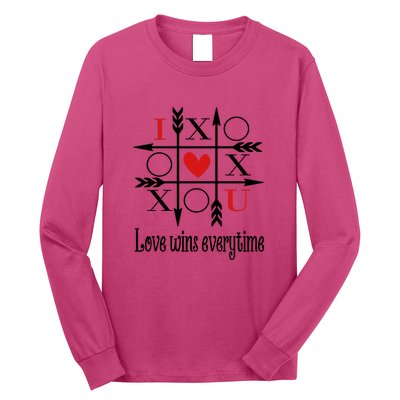 Love Wins Everytime Valentine's Day Gift Long Sleeve Shirt