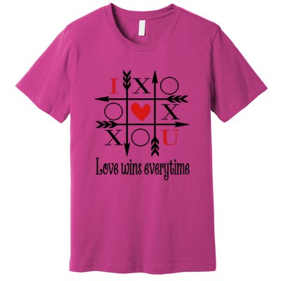 Love Wins Everytime Valentine's Day Gift Premium T-Shirt