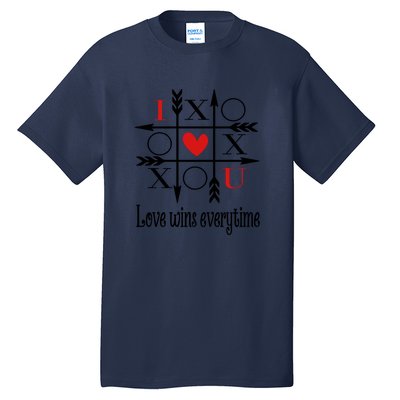 Love Wins Everytime Valentine's Day Gift Tall T-Shirt