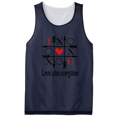 Love Wins Everytime Valentine's Day Gift Mesh Reversible Basketball Jersey Tank