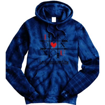 Love Wins Everytime Valentine's Day Gift Tie Dye Hoodie