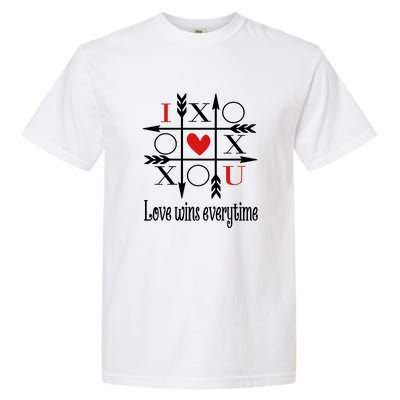 Love Wins Everytime Valentine's Day Gift Garment-Dyed Heavyweight T-Shirt