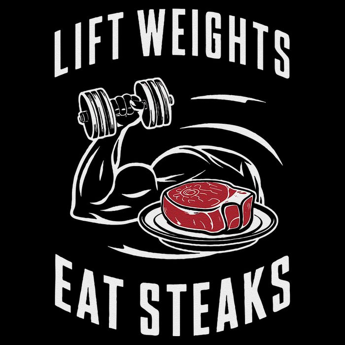 Lift Weights Eat Steaks T-Shirt