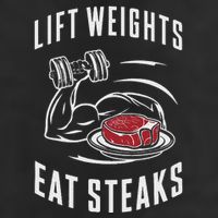 Lift Weights Eat Steaks Adult Drive Performance Visor