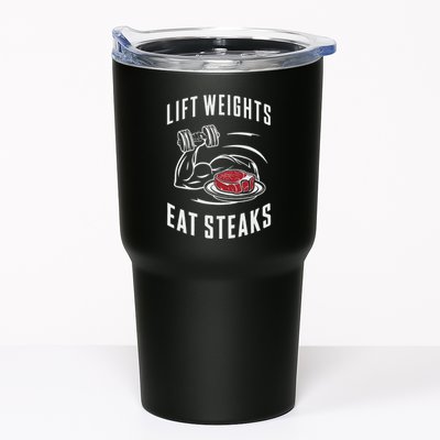 Lift Weights Eat Steaks Tumbler