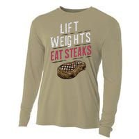 Lift Weights Eat Steaks Cooling Performance Long Sleeve Crew