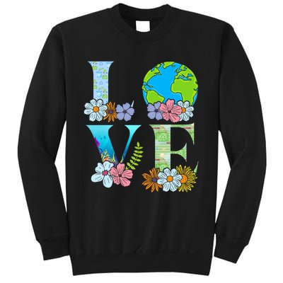 Love World Earth Day 2024 Planet Sweatshirt