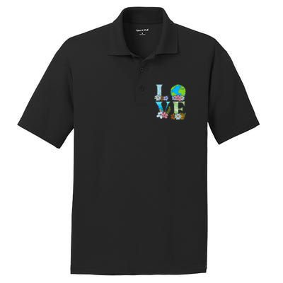 Love World Earth Day 2024 Planet PosiCharge RacerMesh Polo