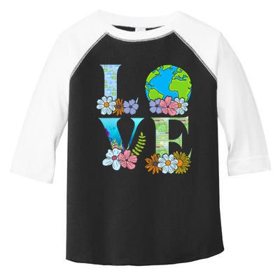 Love World Earth Day 2024 Planet Toddler Fine Jersey T-Shirt