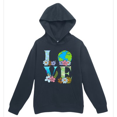 Love World Earth Day 2024 Planet Urban Pullover Hoodie