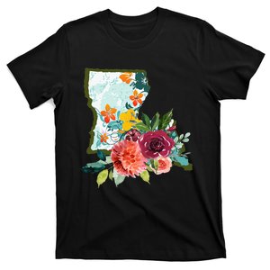 Louisiana Watercolor Flower T-Shirt