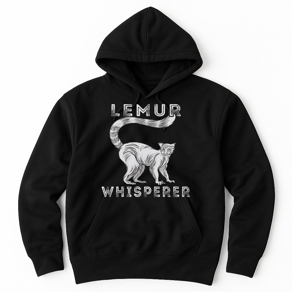 Lemur Whisperer Funny Lemur Lover Lemur Monkey Hoodie