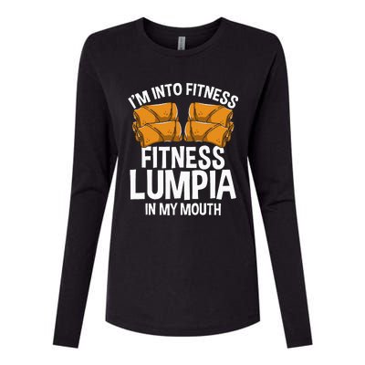 Lumpia Wrappers Filipina Food Philipino Snacks Manila Lumpia Womens Cotton Relaxed Long Sleeve T-Shirt