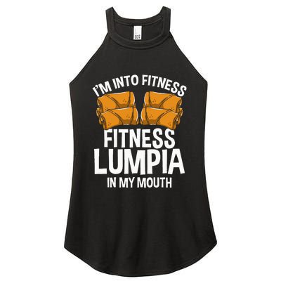 Lumpia Wrappers Filipina Food Philipino Snacks Manila Lumpia Women's Perfect Tri Rocker Tank