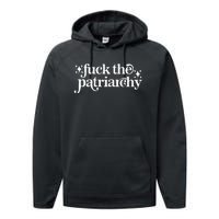 Libby Wishes Fuck The Patriarchy Vintage Feminist Women Performance Fleece Hoodie