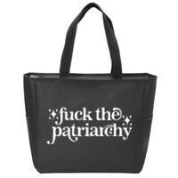 Libby Wishes Fuck The Patriarchy Vintage Feminist Women Zip Tote Bag