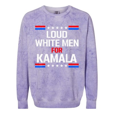 Loud White For Kamala Harris Kamala For President 2024 Colorblast Crewneck Sweatshirt