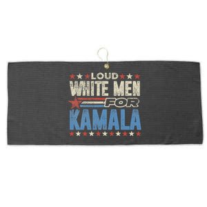 Loud White For Kamala Harris Kamala For President Large Microfiber Waffle Golf Towel