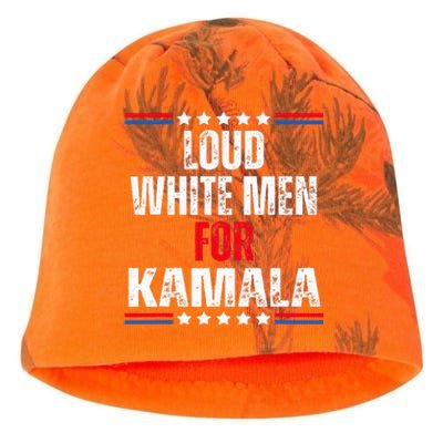 Loud White For Kamala Harris Kamala For President 2024 Kati - Camo Knit Beanie